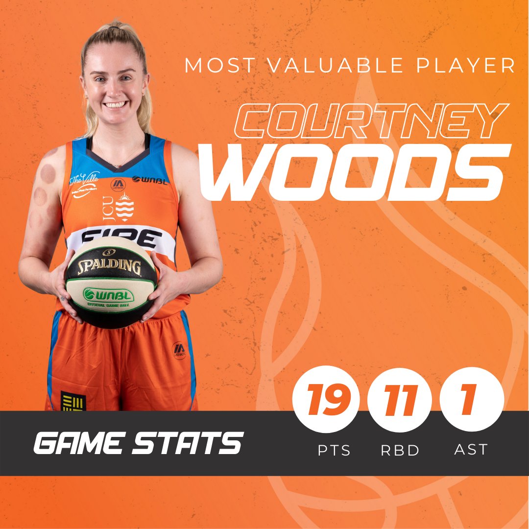 TownsvilleFire's tweet photo. ๐คฉWOODS FOR MVP๐คฉ
Fantastic work by Courtney Woods to score a big 19 points and 11 rebounds๐ฅ๐ฅ
See you Sunday Fire Fans! Grab your tickets for Sunday here: https://t.co/XDcvamGPIA
#fireuptownsville #timetoignite #homegame #townsvillefire #fireuptownsville #shegotgame https://t.co/PzocTceMXj