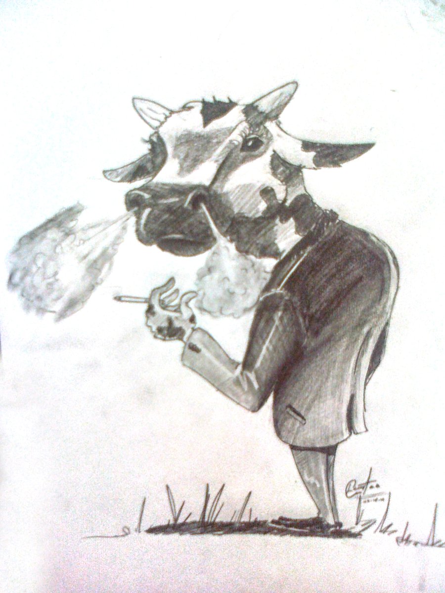 #Eskiz no:3 #sketch #draw #nftart #cow #opensea