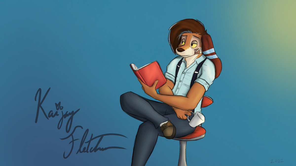 Seems like I've been debating my own face for a while, but I finally decided to look a little more like my usual self (both in terms of my usual sona and irl), and it feels good :3 
#furryart #characterdesign