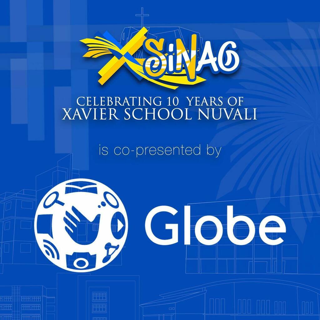 XSNuvali's tweet photo. 💙💛 XSN turns 10 this 2022!

XSiNag: Celebrating 10 Years of Xavier School Nuvali
an online concert (via Zoom) for the benefit of the Fr. Ismael Zuloaga SJ Scholarship Fund
is co-presented by Globe!

--------

Convert GBs to Reward Points

Experience … https://t.co/PbJam1mz8R https://t.co/TrSZTHch3Q