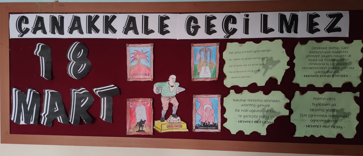 IlkDadas's tweet photo. Okulumuzda 18 Mart Çanakkale zaferi ve șehitlerimizi anma programımız. 
 @munirkaraloglu @salihsakmia @MustafaaGuvenn @ugurrsandikci @Diyarbakirmem @HazroMem @hazrokymkm https://t.co/f0cvYZS3EC