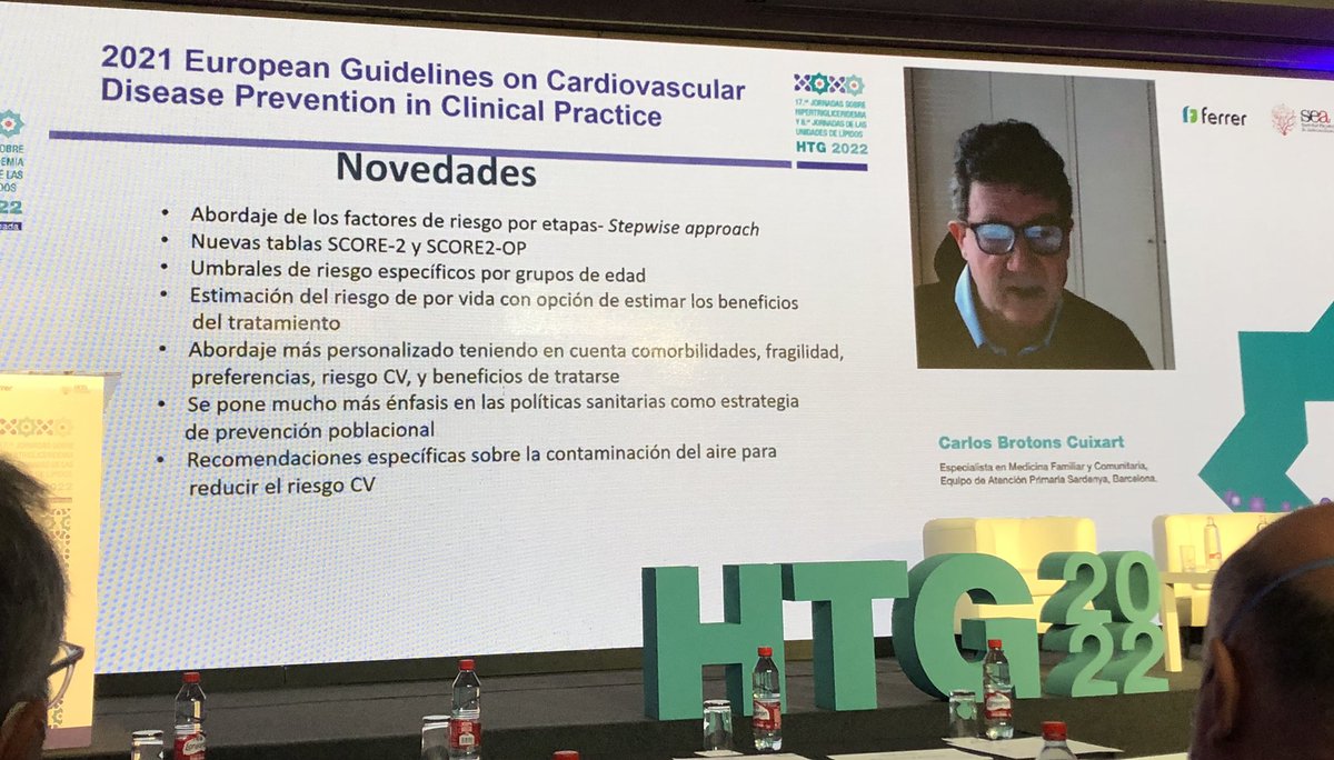 pacovr53's tweet photo. Dr Brotons. Novedades 2021 European Guidelines on Cardiovascular Disease Prevention in Clinical Practice. #HTG2022 https://t.co/Tnxu5iP85C