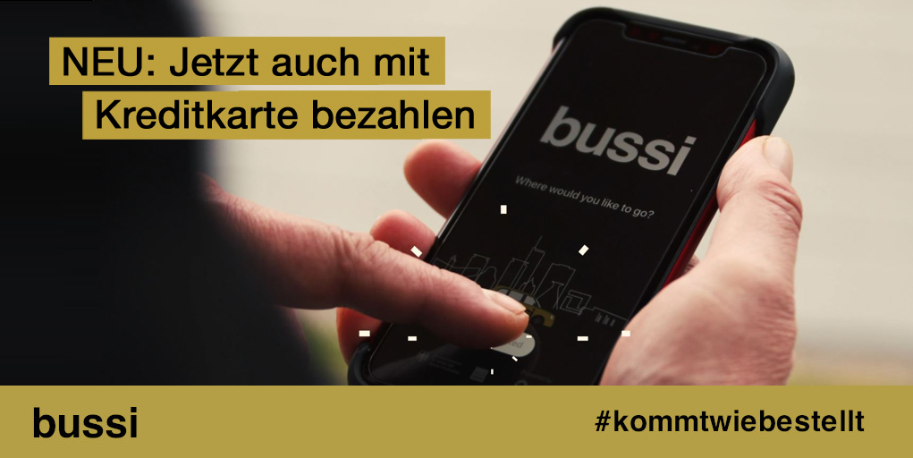 ruhrbahn's tweet photo. Ab sofort kannst Du auch eine Kreditkarte  💳  in der Bussi App  hinterlegen 📱 🆕
.
Bussi fährt Do von 19 bis 24 Uhr 🕖
Fr + Sa 19 bis 3 Uhr. 🕒
App aufrufen, Wagen bestellen und Bussi holt dich ruckzuck ab. ✔️
.
Mehr auf: https://t.co/3z7MPqDXWr
.
#kommtwiebestellt https://t.co/d5GWVAvwWs