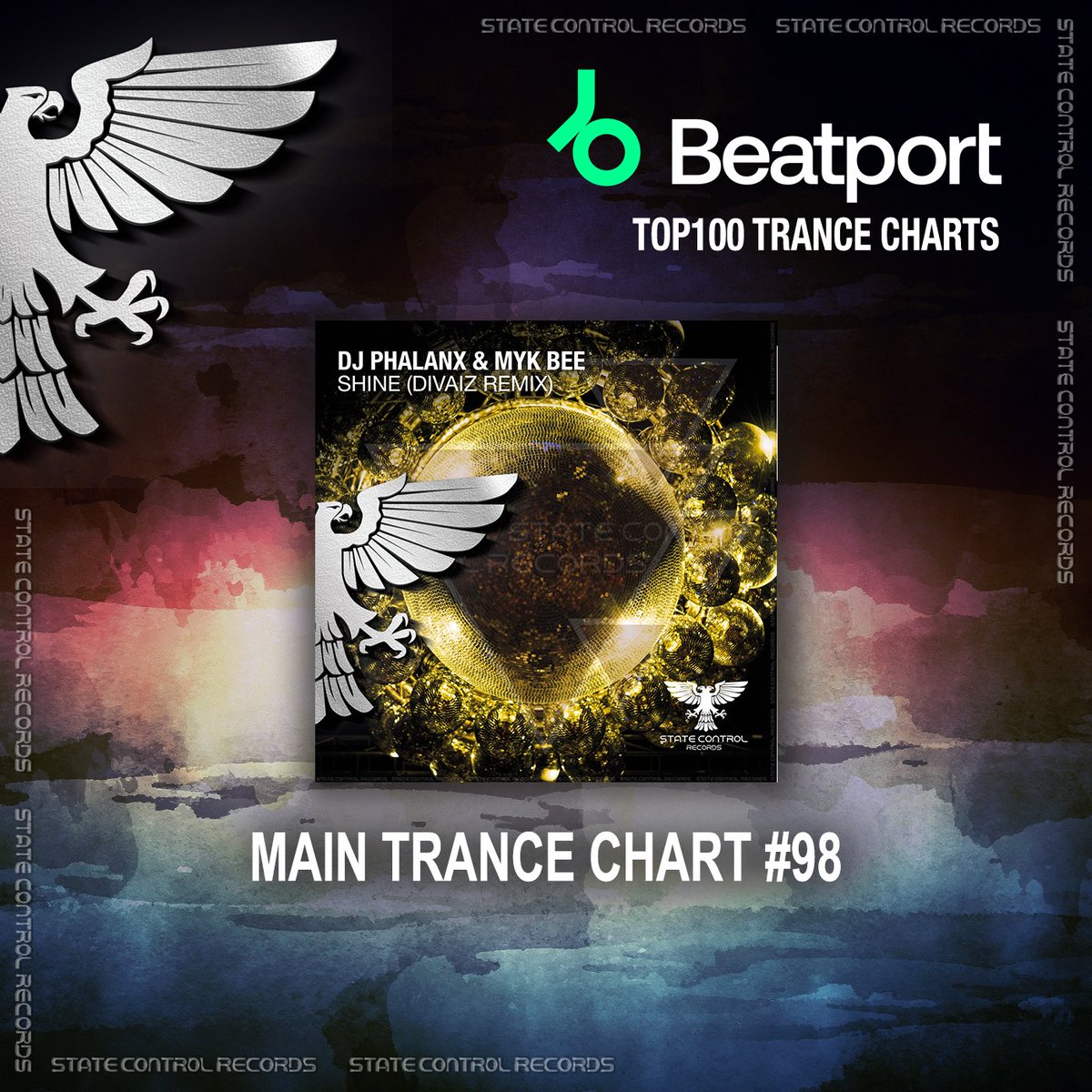 State Control Records (@statecontrolrec) on Twitter photo Shine rises to the Trance Top 100 Main Chart ❤🙏
Thanks so much for your support 😍
Grab your copy here 🔥 beatport.com/release/shine-…
<a href="/dj_phalanx/">DJ Phalanx</a> <a href="/MykBeeMusic/">Myk Bee Music</a> <a href="/divaizmusic/">Divaiz</a> #Trance #TranceFamily Shine rises to the Trance Top 100 Main Chart ❤🙏
Thanks so much for your support 😍
Grab your copy here 🔥 beatport.com/release/shine-…
<a href="/dj_phalanx/">DJ Phalanx</a> <a href="/MykBeeMusic/">Myk Bee Music</a> <a href="/divaizmusic/">Divaiz</a> #Trance #TranceFamily