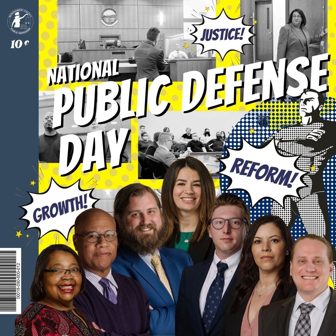 Happy #NationalPublicDefenseDay to all the incredible public defenders in our office and in other offices across the country! The work you do is nothing short of heroic. 
Thank you for celebrating our heroes at MCPD with us all month long!