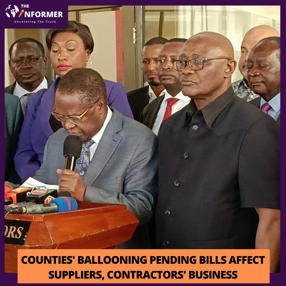 Informer_ke's tweet image. Counties’ ballooning pending bills affect suppliers, contractors’ business theinformer.co.ke/43401/counties…
@KeTreasury @CoB_Kenya @MikeSonko @Kenyajudiciary @NAssemblyKE @Senate_KE 
#pendingbills