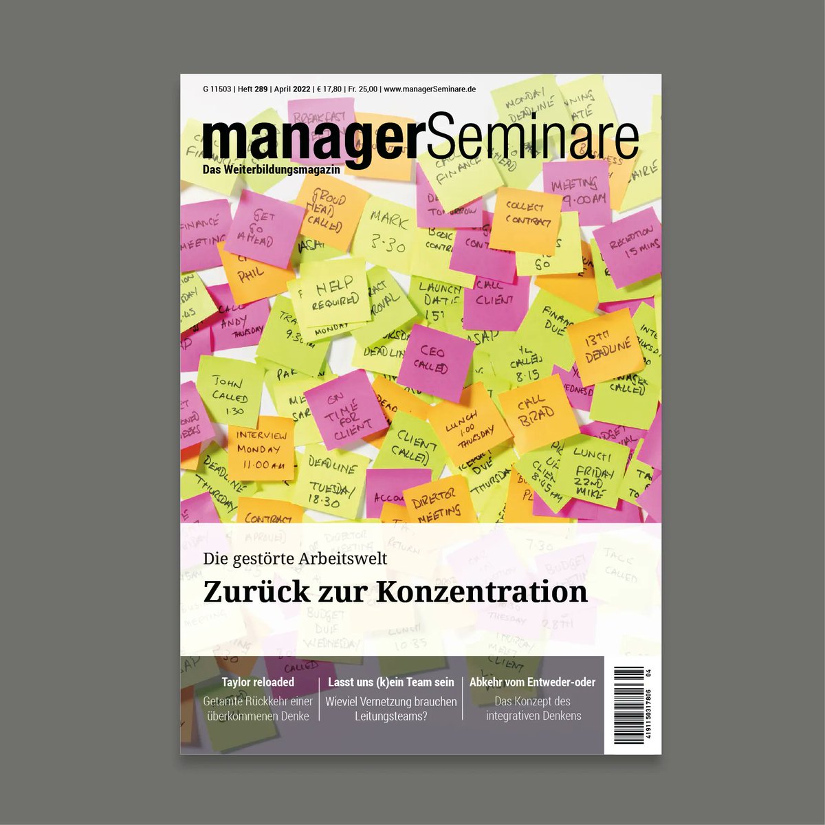 Die neue Ausgabe von managerSeminare ist erschienen bit.ly/3N1bNLf Im Titelbeitrag geht es um die vielleicht am meisten unterschätzte Superkraft des Gehirns: die Konzentration. Viel Spaß beim Lesen wünscht euch euer mS-Team 👋