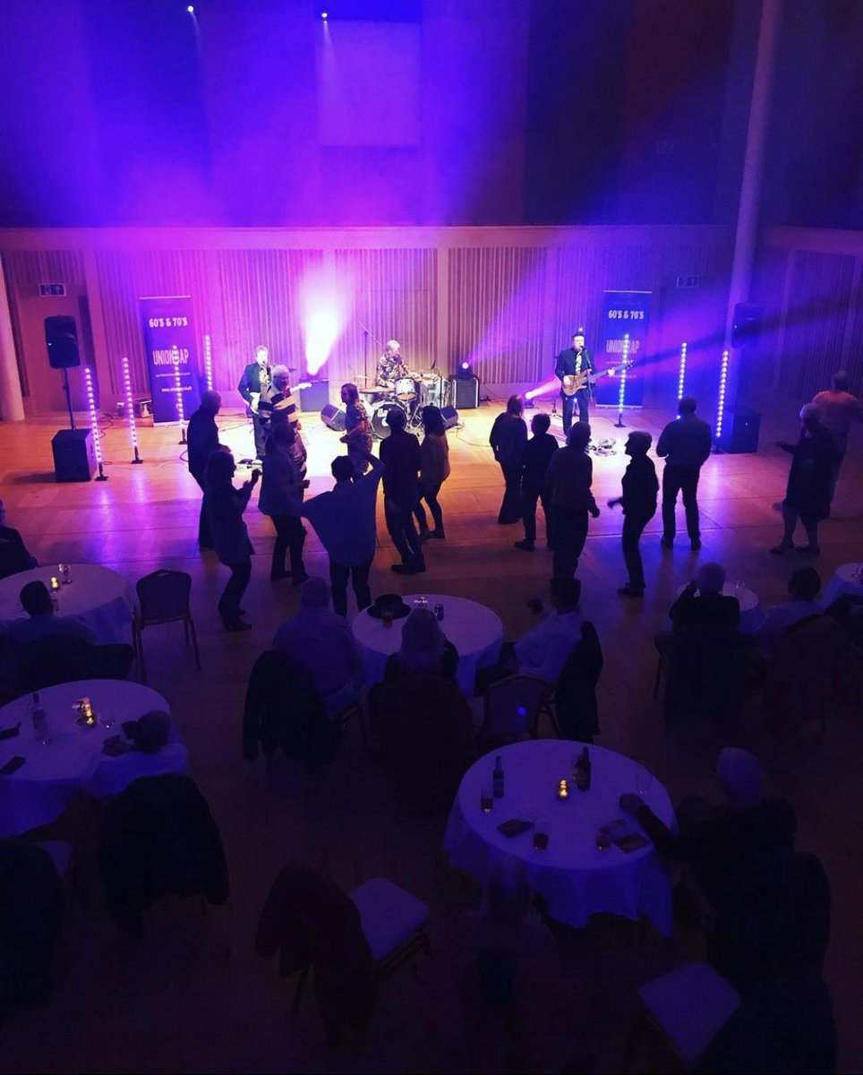 CedarsHallWells's tweet photo. It's #Feelgoodfriday and we're throwing it back to last weekend when the audience danced ๐บ๐ the night away to Union Gap #uniongapuk #dancing #cedarshall https://t.co/3iVwMGam8g