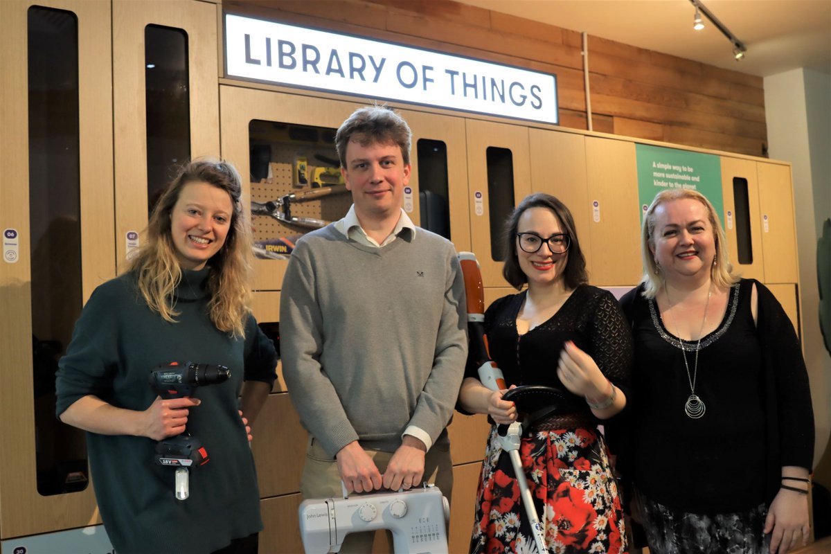 Shoppers and residents are being encouraged to borrow items from the newly opened <a href="/Libraryofthings/">Library of Things</a> in The Glades. A range of household items are available, meaning costly purchases and the associated environmental impact could be avoided ow.ly/mxNh50ImwER
