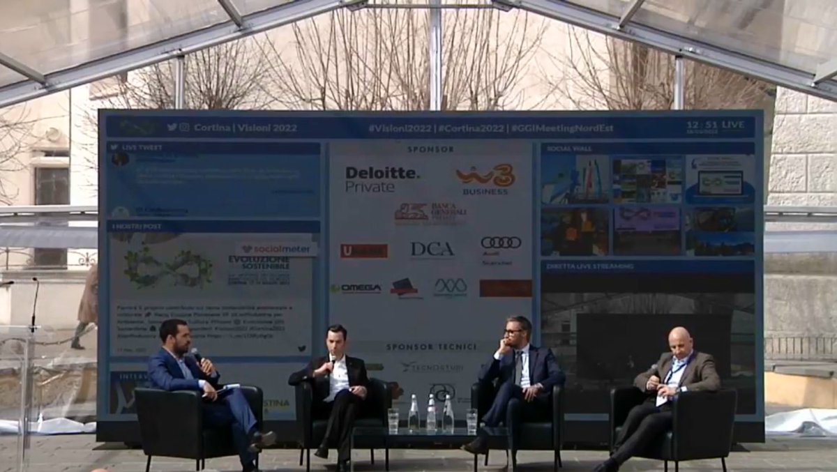 GIConfindustria's tweet photo. Tavola rotonda | Focus sostenibilità economica a #Visioni2022 @GgiMeetingNE 

Introduce: Matteo Ward di Wräd
Ne discutono: Mattia Pedon di Pedon Group;
Ernesto Lanzillo di Deloitte Central Mediterranean; Antonio Marchi di Palladio Group.

Segui la diretta: https://t.co/jSEpphD56I https://t.co/4bAKatK5Qi