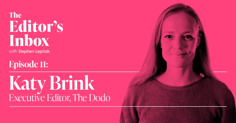 newsworks_uk's tweet photo. In the latest episode of @EditorInbox, @StephenLepitak speaks to @dodo's executive editor Katy Brink about creating an online community around visual content and the lessons she has learnt from building a platform on a highly competitive medium