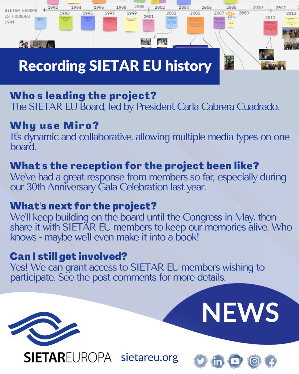 SIETAREUROPA's tweet photo. Want to help record @SIETAREUROPA's history? There's still time to join in before the project ends soon! Find out in the image what we're doing and how you can get involved. #SEUVC #culture #collaboration https://t.co/dnge1AfhRJ