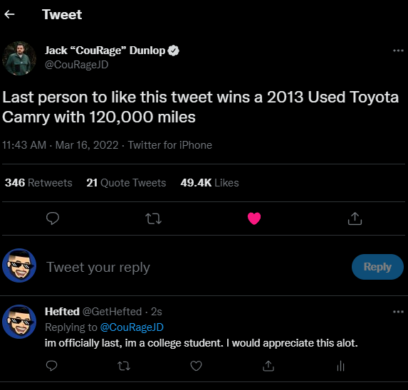 GetHefted's tweet photo. @CouRageJD https://t.co/9m0rEFDkSV