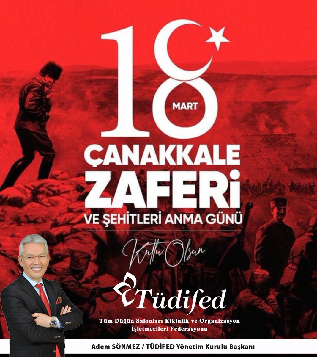 “Ben size taarruzu değil, ölmeyi emrediyorum”

Çanakkale Zaferi'nin 107’nci yıl dönümünde Gazi Mustafa Kemal Atatürk, silah arkadaşları ve aziz şehitlerimizi rahmet ve minnetle anıyoruz..

#ÇanakkaleGeçilmez 🇹🇷