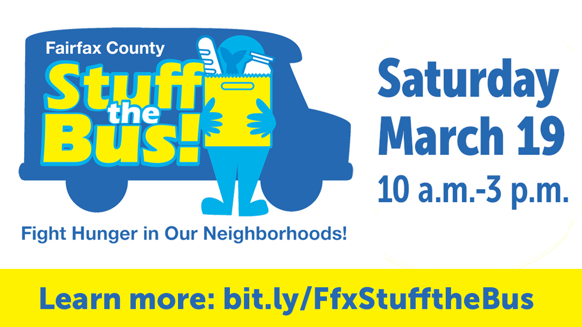 FairfaxNCS's tweet photo. Reminder! The Stuff the Bus food drive will take place tomorrow from 10 am-3 pm. Not sure what to donate? Check out our list of most needed food items and find a donation site near you: https://t.co/SdkE0deeGf #FFXStufftheBus #FFXstrong https://t.co/p9My0BDdjW