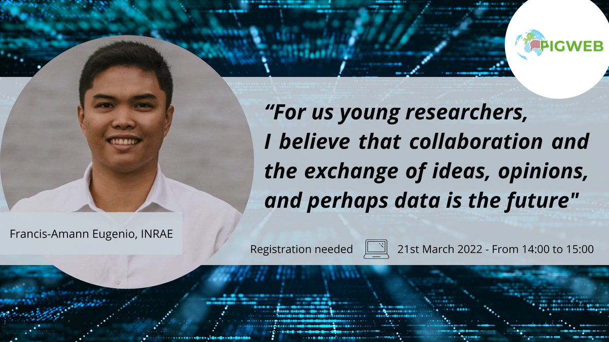 ⏰Last call❗️

💭Who needs experimental research if we have #BigData?

Livestock production systems are often under scrutiny, and this is even more so for experimental animal research🧬🐖👩‍🔬

🐷🇪🇺See you next Monday 21st March at 14:00h (CET)

🔗Register: lnkd.in/ephUkR3j