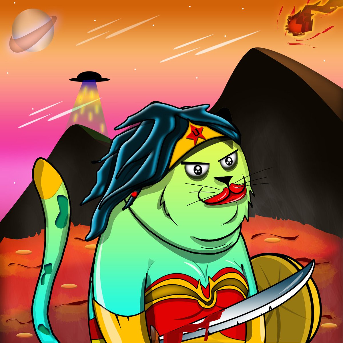 Uglycatssss's tweet photo. New Drop psychopathic woman Ugly Cats
New Drop Heroine of Ugly Cats
Rarity: Epic Ugly Cats 
Passive Income Epic : 5
Sold Out @side_show76
@ProNFT
https://t.co/fAU5O55ThX
https://t.co/0cjf6Yht8S

#nftcollector #NFTdrops #NFTCommunity #SolanaNFT #Protonmint #ProNFTmarket https://t.co/sHDA28zkoK