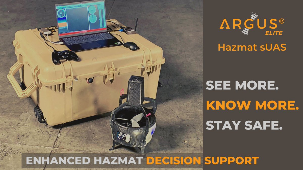 ASG__inc's tweet photo. ArgusElite® updates from the FL Public Safety UAS Summit:
1. Demo flight today of ArgusElite® to highlight capabilities.
2. @bobcampbell757 will speak at 10:15 on "Advancing Hazmat Response with UAS".
Happy to attend the summit this year at the Florida State Fire College @FLDFS. https://t.co/Dsj3XvNf2O