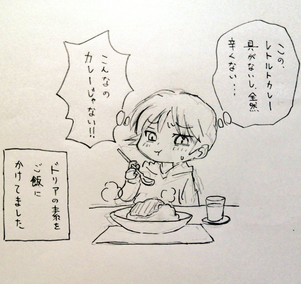 「お前をカレーと認めない」
#伊吹マンガ #絵日記 