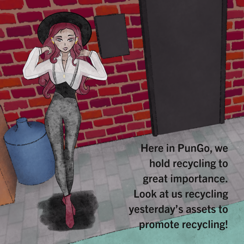 Who said asset recycling isn't recycling? Damn those programmers, they have it all easy!
#recyclingday #recycling #worldrecyclingday #GraphicDesign #Programming #indiedev #indiegame #gamedev #visualnovel