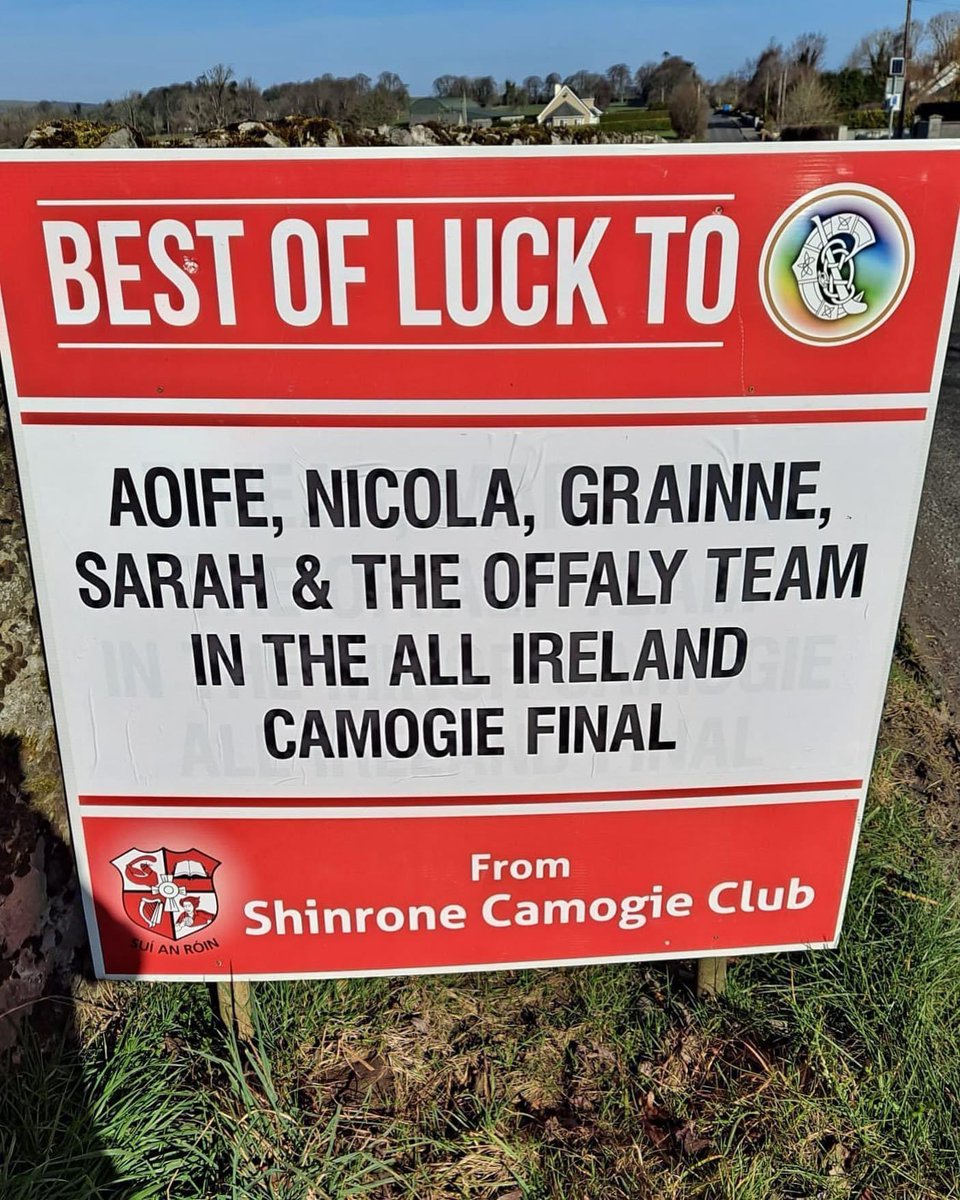 It’s great to see our clubs showing their support for our Minor team in Sunday’s All Ireland Final. Well done <a href="/shinronecamogie/">Shinrone Camogie</a> 🙌🏻🙌🏻🙌🏻