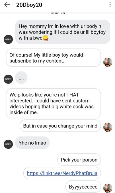 Weird things men say to me part 3. FYI stop playing with #sexworkers and our time. The same way you don't<a href="/tag/nsfw"class="tags"><span>#nsfw</span></a><a href="/tag/sexwork"class="tags"><span>#sexwork</span></a><a href="/tag/sexworkers"class="tags"><span>#sexworkers</span></a>