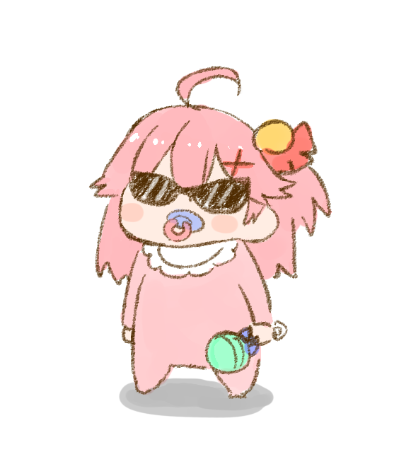 さくらみこ 「前回のときは直前に幼児退行してたんだよな・・・ 」|ねこやまのイラスト