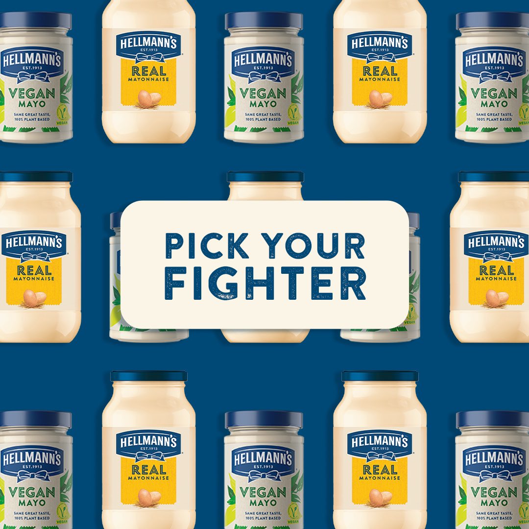 HellmannsUK's tweet photo. Vegan Mayo or Real Mayo, which one are you picking? 🤩💪 

Choose wisely 

#hellmannsuk https://t.co/3II6wlEJLZ