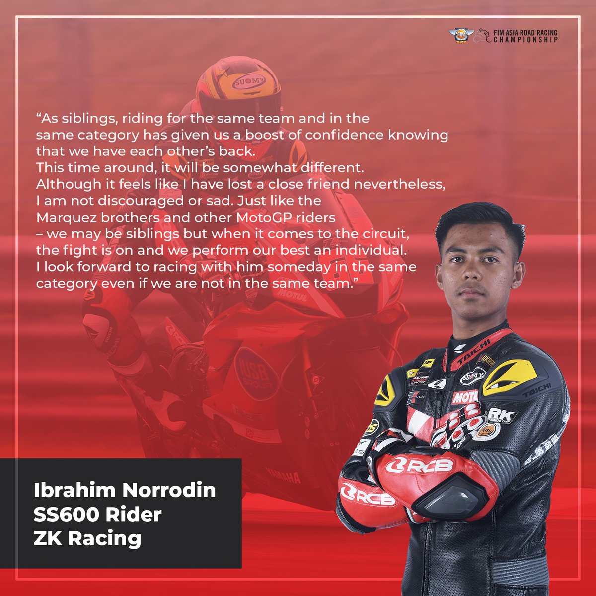 asiangp's tweet photo. Different teams, different strategies, different feelings yet the goal remains the same.
For both brothers, it's a chance to come out even stronger.
#AsiaPower #ARRC #CountdownToRace https://t.co/CUxXtcRixP