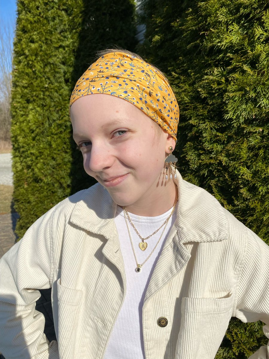Meet our Headband Hero, Ally! 20% of sales goes to her! bit.ly/3JpJCTQ