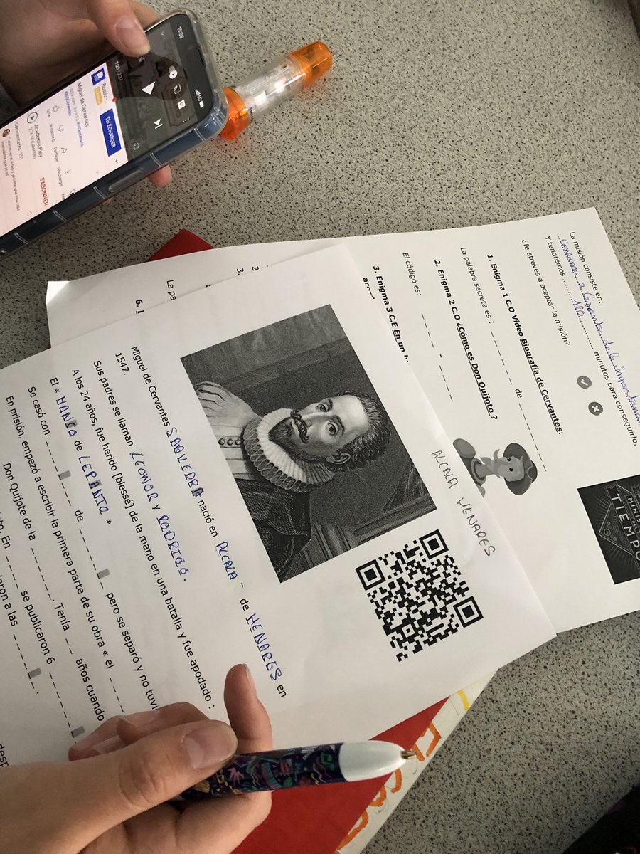 MilonAude's tweet photo. Escape game En un lugar de la Mancha… [A2] Du bonheur de voir les élèves s’accrocher, être motivés, déçus que ce soit (déjà) la fin du cours! J’adore mon boulot 🥰

https://t.co/rNguoWzQtg https://t.co/Q8czByT9re
