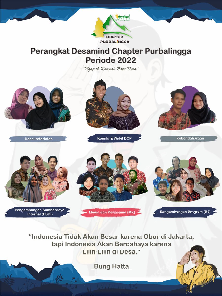 desamind's tweet photo. Perkenalkan berikut ini adalah perangkat Desamind Chapter Purbalingga 2022 #NgapakKompakNataDesa
Semmaangaatt! :) https://t.co/JbrSsDoyfD