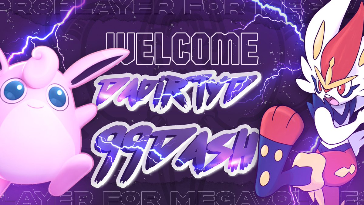 MegaVolx's tweet photo. Continuing to strengthen our #PokemonUNITE team, with great honor, we would love to introduce to you, our newest additions! 

@thereal99dash - Top 5 globally ranked Cinderace!

@_DaDirtyD_ - #1 tank in our hearts💜

Drop them some kind words &amp; of course an #MVE welcome! #VolxUp https://t.co/zDoLTT6C1n