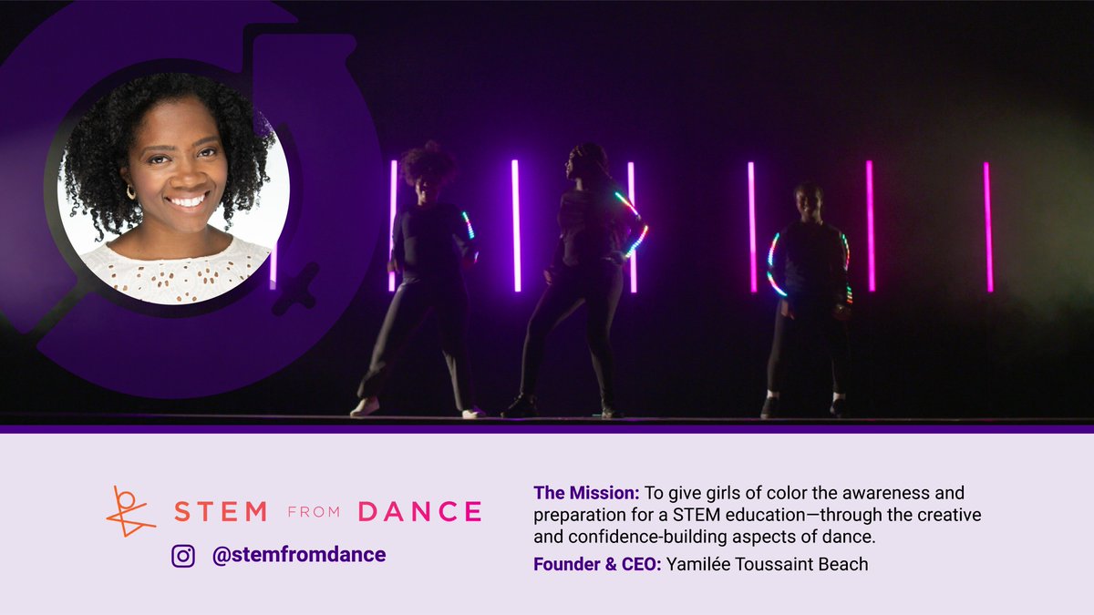 💻 + 💃🏿 = @stemfromdance Today’s #womenshistorymonth women-led business is STEM From Dance, an organization founded by @yamileebeach that combines science, math, and dance to empower girls of color in the STEM field (while producing eye-catching performances 👀) #breakthebias