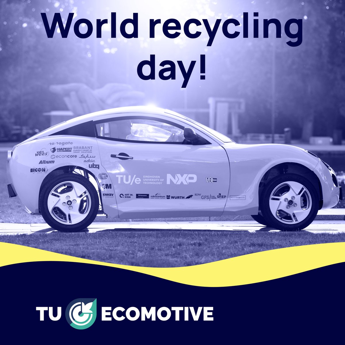 World recycling day!

We as TU/ecomotive have a clear relation with recycling and sustainability♻️
Luca, our previous car, shows how recycling can make a powerful impact with reclaimed ocean plastics
Stay green and see you later🍃
#tuecomotive #WorldRecyclingDay