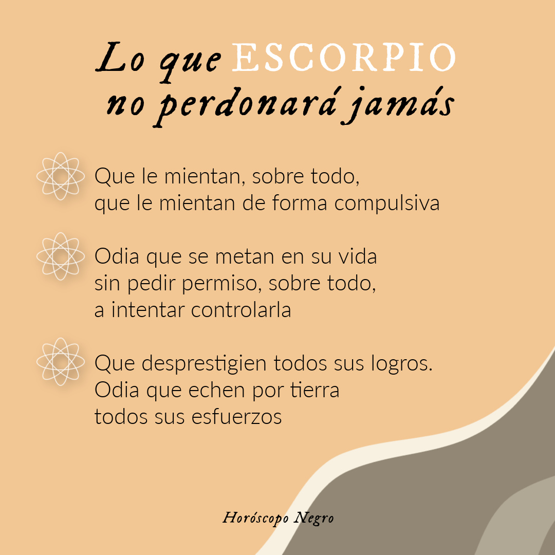Lo que #Escorpio no perdonará jamás ✨🔮✨ #horoscoponegro