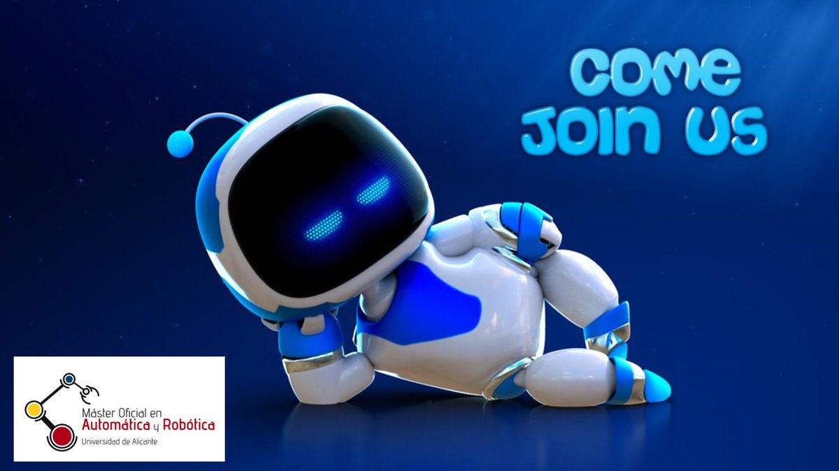 mayrmasterua's tweet photo. Ya está abierta la fase de preinscripción para el Máster en Automática y Robótica @UA_Universidad. ¡Preinscríbete ahora sin coste alguno! Para más info:
https://t.co/aKoOOsj8V9 @EPSAlicante @_Alumni_UA https://t.co/F2N9v1YN6j