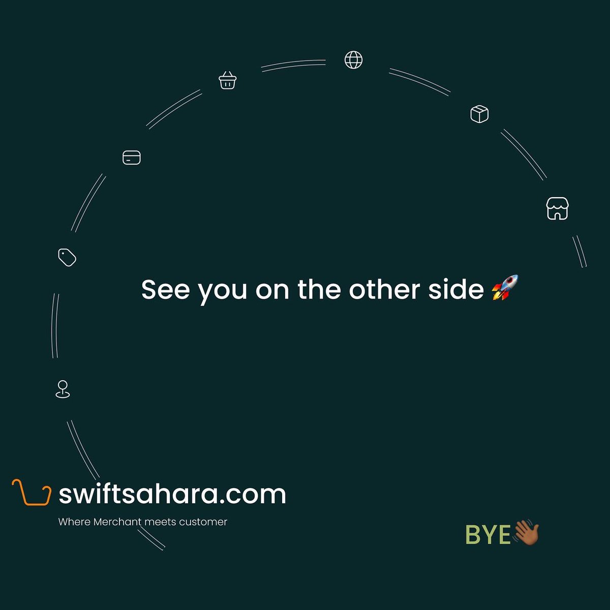 SwiftSahara's tweet photo. You’re new to this “online store” thing. Don’t worry about it all. We’ll guide you through. 😉 https://t.co/y7RyQxN3DJ
