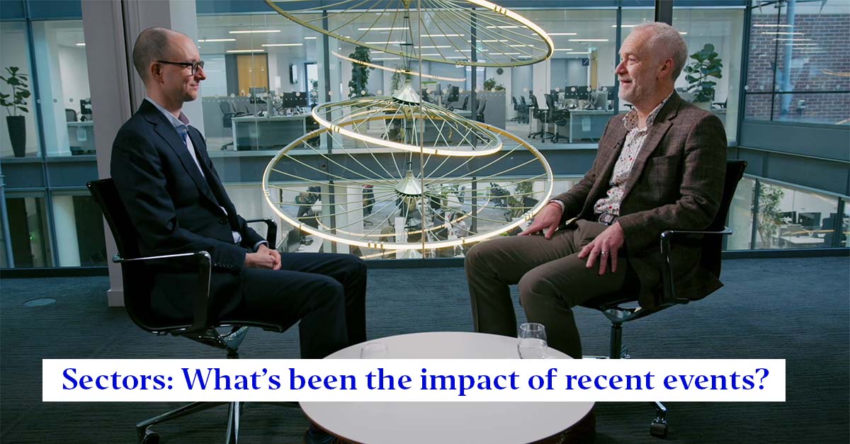 For professional investors only. What impact has inflationary pressures, interest rate hikes and the Russia-Ukraine crisis had on sector performance and allocation? András Vig sat down with Paul Jackson to discuss. Capital at risk. Watch the video: bit.ly/3N1E6ZR