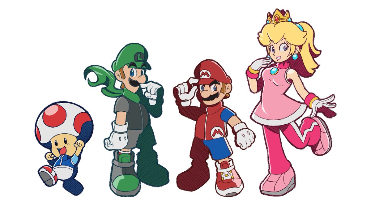 「every Mario character i've drawn so far 」|broのイラスト