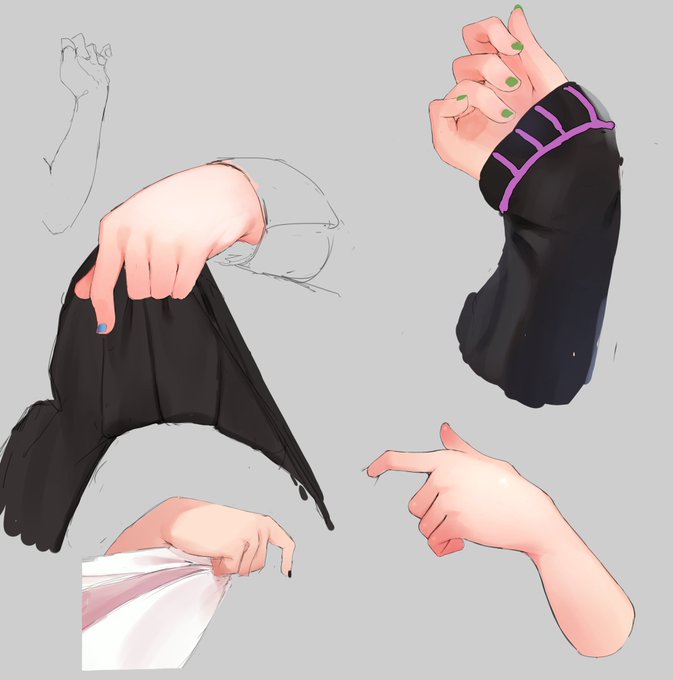 手を描くの下手すぎたので練習🤔 