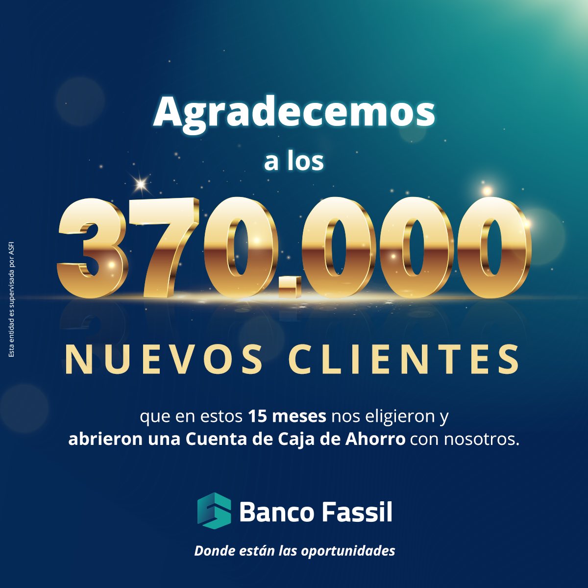 banco_fassil's tweet photo. ¡Gracias por confiarnos tus sueños!

Estamos orgullosos porque cada vez generamos más oportunidades para las familias bolivianas a través de la inclusión social y financiera.

#BancoFassil 
#DondeEstánLasOportunidades https://t.co/dLYSVOe6WC