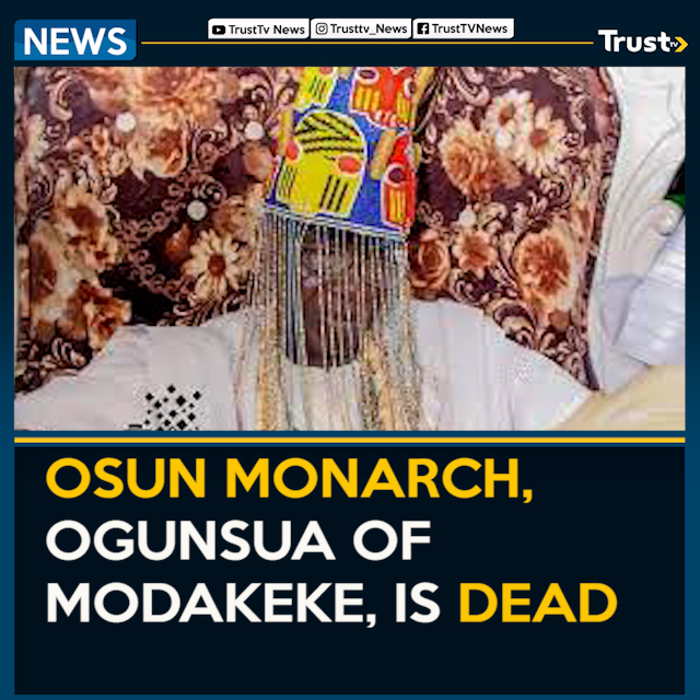trusttv_news's tweet photo. #trusttvnews #rulers #osun
A Prominent #Traditional #Ruler In Osun State, The #Ogunsua Of #Modakeke, Oba Moses Oyediran, Is Dead.
The Late Traditional Ruler, Who Hailed From Ajombadi Ruling House Of #Modakeke, Became Oba In 2018. https://t.co/aQUspSAYsN