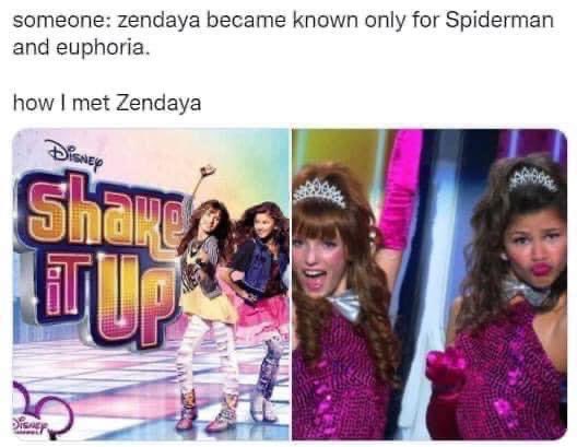 This is how I met Zendaya and that’s on facts period 💁🏼‍♀️😂