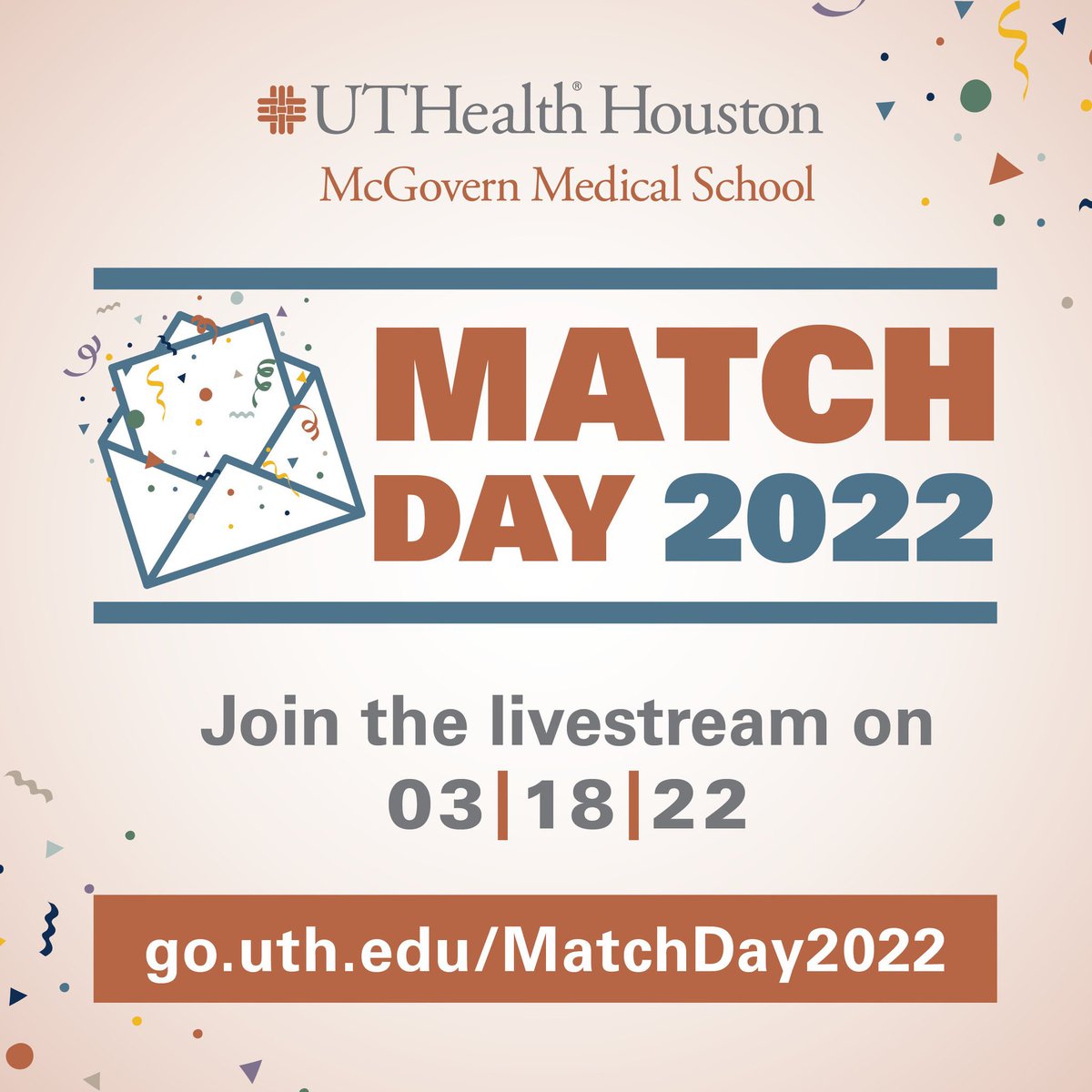 McGovernMed's tweet photo. IT’S MATCH DAY! Join our livestream at 10:30 am as the #McGovernMedSchool Class of 2022 meets their match! #MatchDay

https://t.co/NSP5wUeGhi https://t.co/Q72MhSFAv1