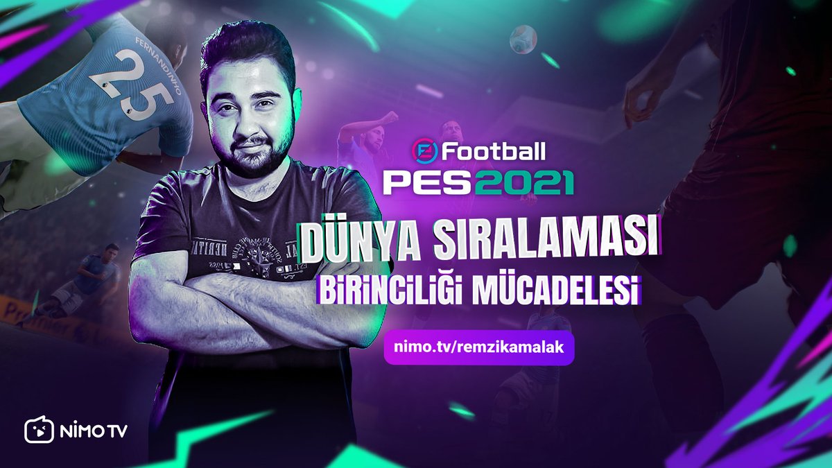 PES 2021 Dünya Sıralaması'nda birincilik için mücadele başlasın!🏆
NİMO TV yayıncımızı bu karşılaşmada desteklemek istemez misin?💪

O halde bu nefes kesici yayına atlayalım!
📺nimo.tv/remzikamalak

#NİMOTV