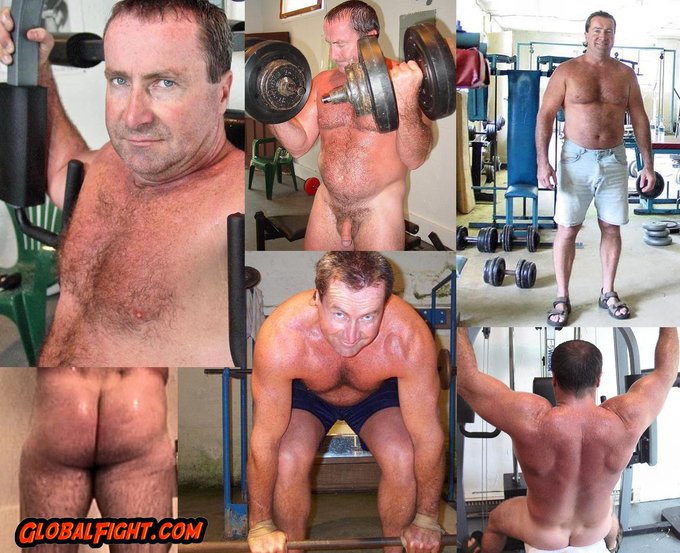 Nude Muscledaddy Gym from https://t.co/oAwhABJ0gw view his only fans link for daily nude gym workouts