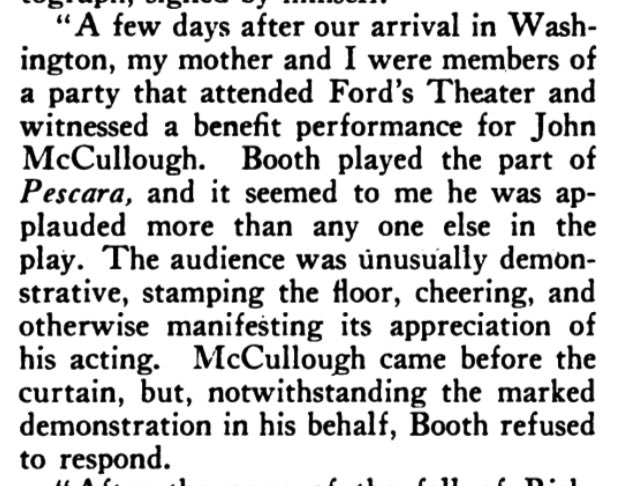 LinConspirators's tweet image. #OTD Mar. 18, 1865: The day after his failed attempt to abduct #Lincoln, #JohnWilkesBooth performed for the last time. In his audience at @fordstheatre were fellow conspirators #JohnSurratt, #GeorgeAtzerodt, &amp;amp; #DavidHerold.