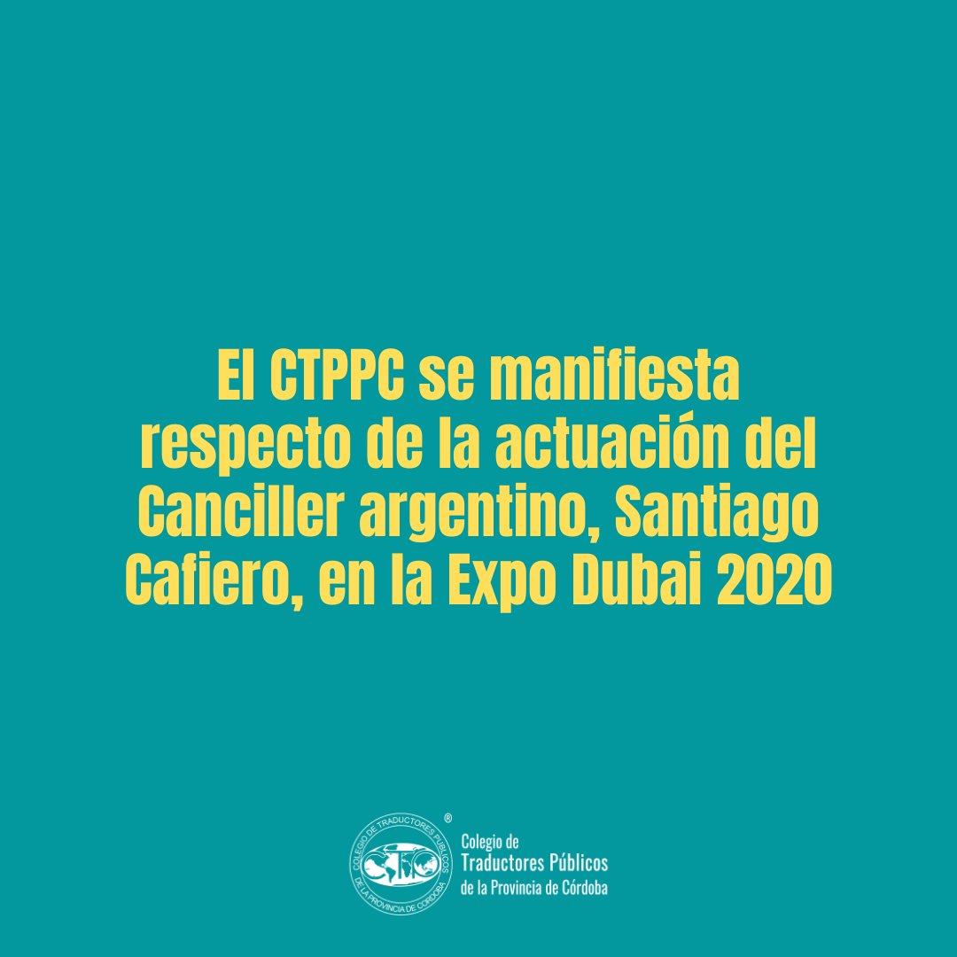 Colegio de Traductores Púb. de la Pcia. de Córdoba tweet media