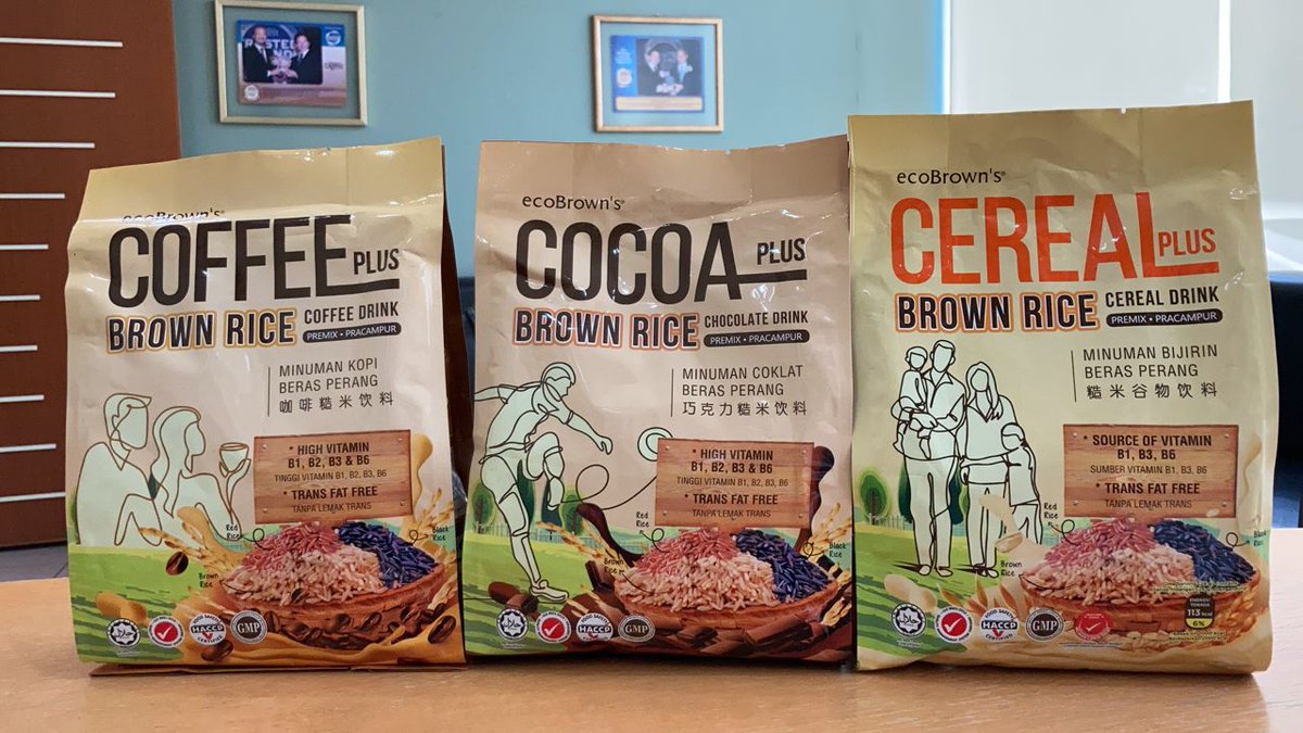 azman1505's tweet photo. Kini kopi beras tempatan jenama brown rice telahpun menebusi pasaran luar negara ,Singapura dan Australia.Kini generasi muda amalkan minum kopi beras sebagai sarapan pagi. Mungkin beras wangi tempatan juga boleh kita eksport tidak lama lagi. https://t.co/OGRC5D27Ef